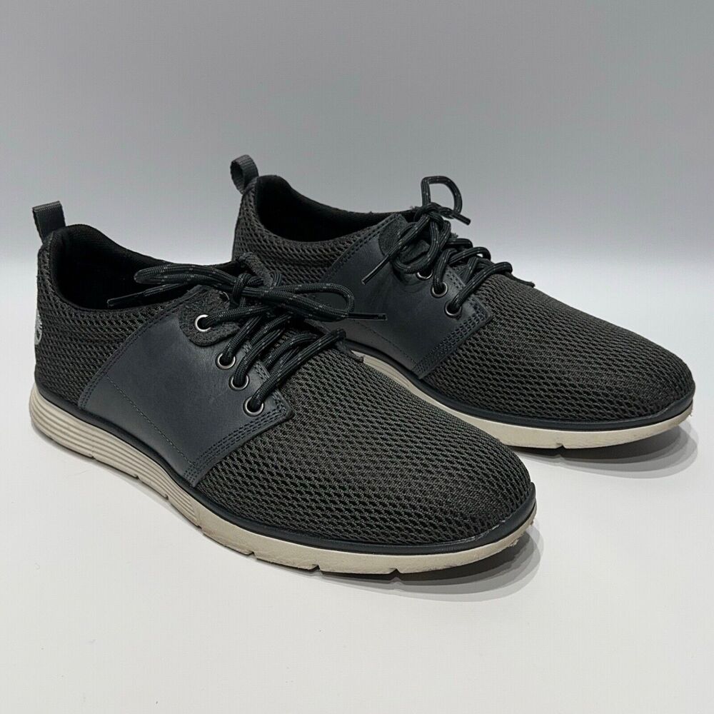Timberland Men’s Killington Saddle Oxford Shoes Black Gray Mesh Leather Size 9.5